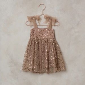 Nora Lee 12m sequin tulle dress in mocha color